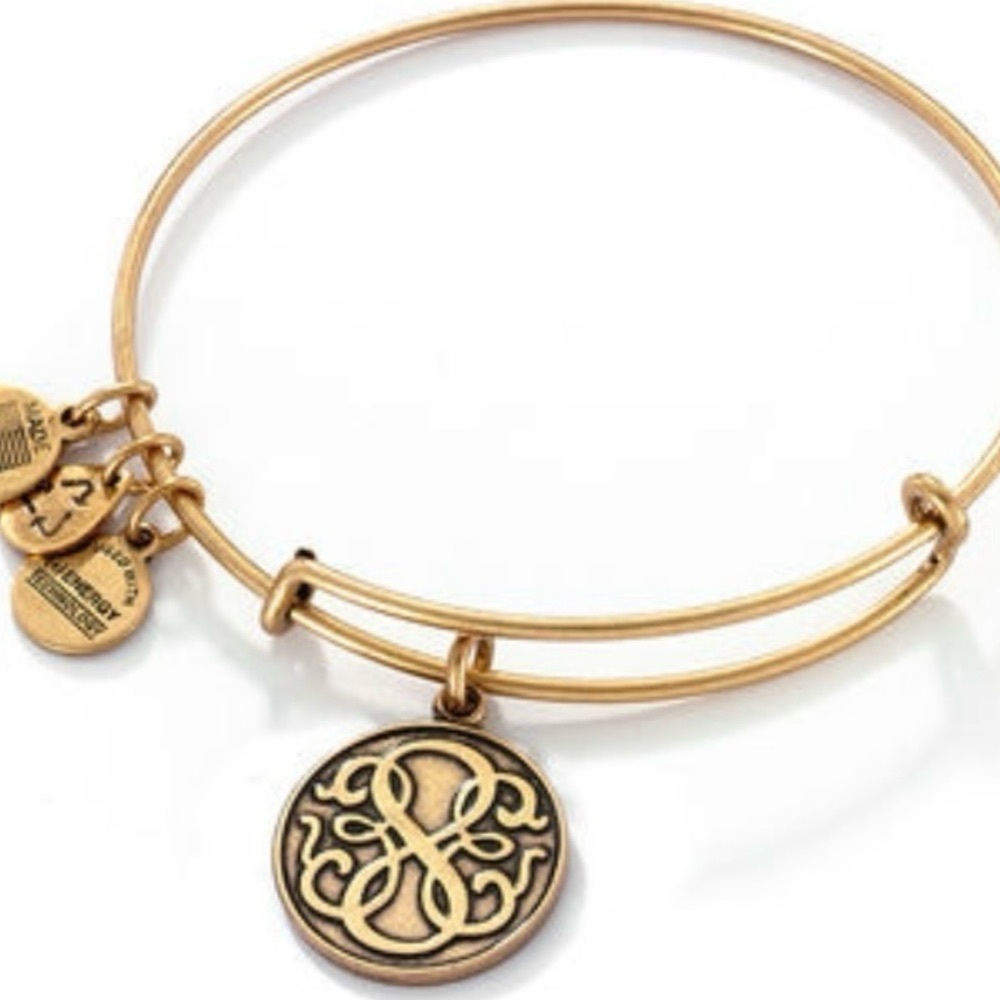 Used Alex & Ani Path of Life Gold Charm Bracelet